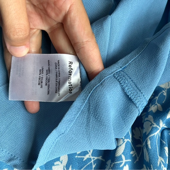 Reformation Nikita Blue and White Floral Dress - Picture 5 of 5